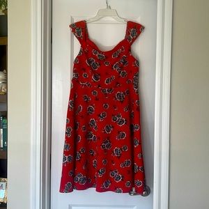Torrid size 0 cap sleeve floral dress